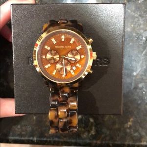 Michael Kors tortoise watch